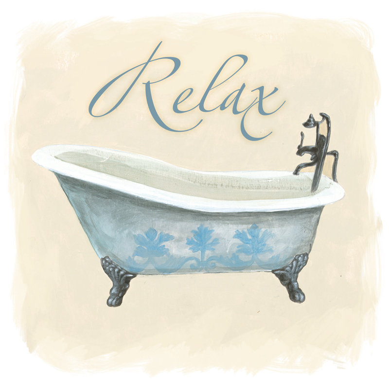 Little Relax Tub - Wrapped Canvas Painting, 51cm H x 51cm W x 3.8cm D