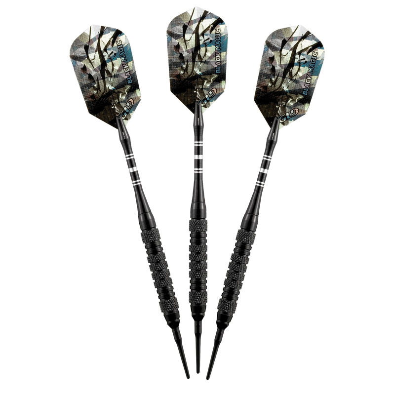 Espresso Electronic Dartboard Cabinet Set with Soft Tip Darts