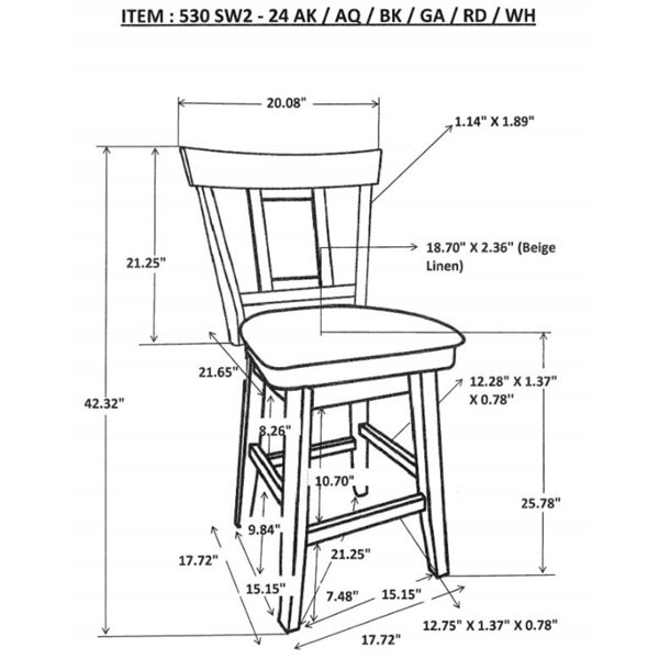 Dimensions du produit