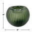 Vase en verre vert 9 "