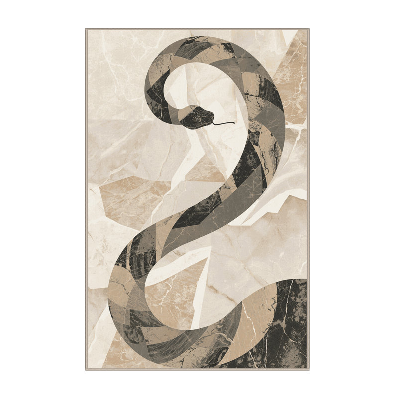 Tapis beige moelleux moelleux moelleux et moelleux de style moderne et moelleux Fairwinds, 8x12