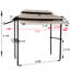 Gazebo barbecue 2,4 x 1,2 m avec toile souple et structure en acier - Shade Maker, pour 3 à 4 personnes. Structure métallique résistante au vent et à la rouille. Parfait pour les activités de plein air.