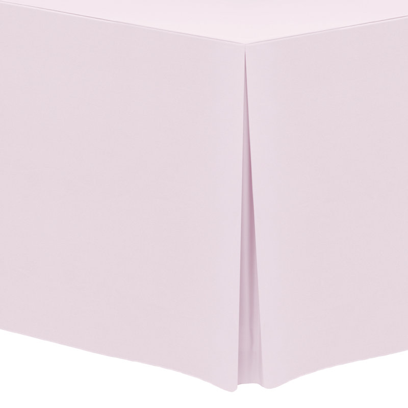 Solid Color Tablecloth, 18" x 48", 2, Ice Pink