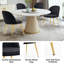 Chaise d'appoint empilable en velours-475028184