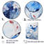 «Sapphire Blue Hues capture the Delicate Flight I», reproduction d'art sur toile-1514233376-1514233381
