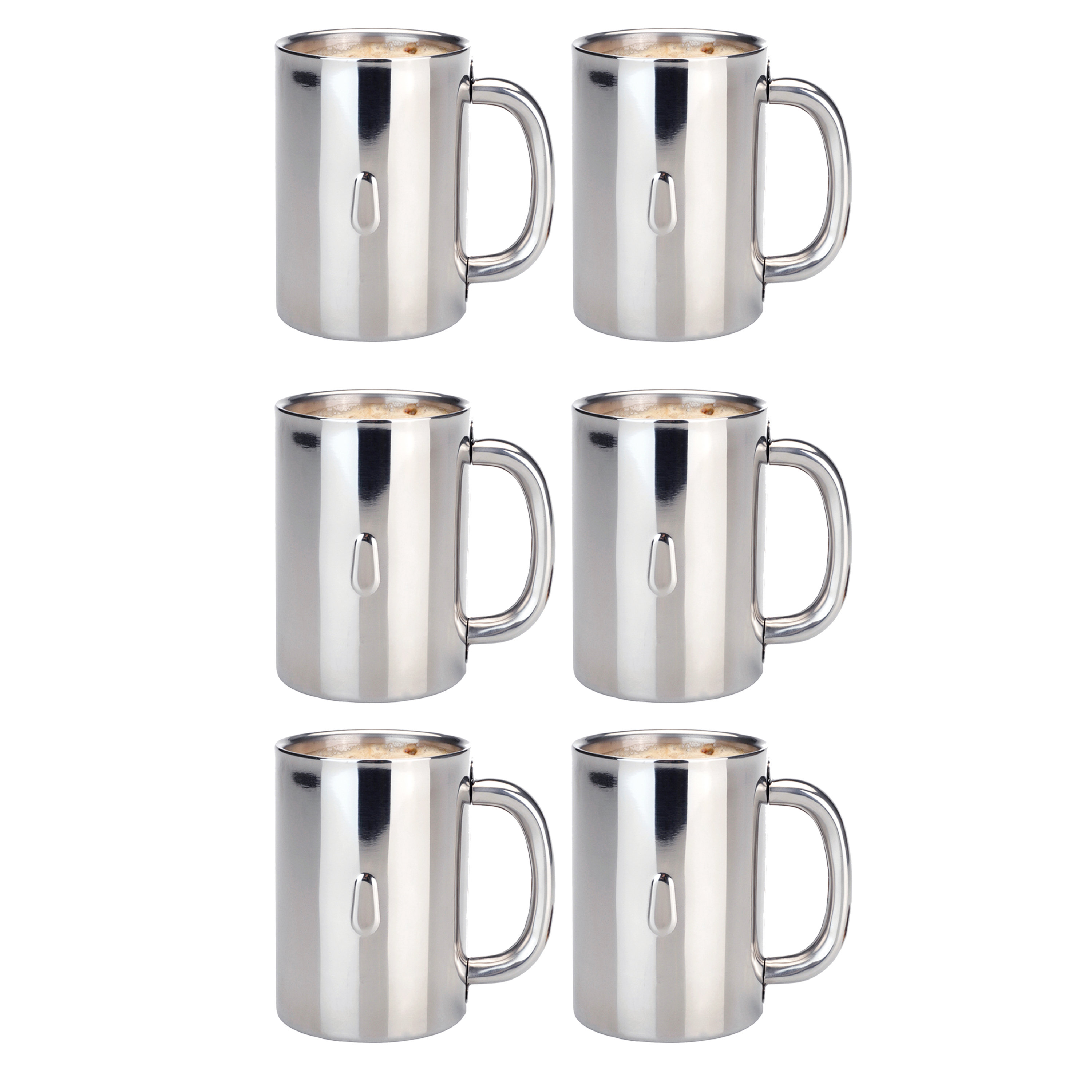 BergHOFF International Stainless Steel Coffee Mug Set 4 Pc.