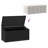 Vidaxl Garden Storage Box Black PE Rattan Medium Garden Storage Box-114454525