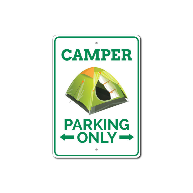 Enseigne de camping-car, H 10 po x l 14 po x P 0,04 po
