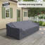 Housse pour canapé de patio en osier de 91,3 po de large Sommer