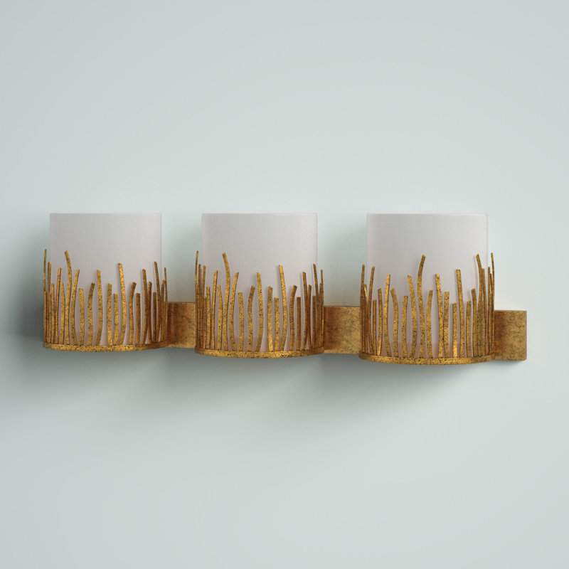 Cedrick 3 - Light Dimmable Vanity Light, Gold
