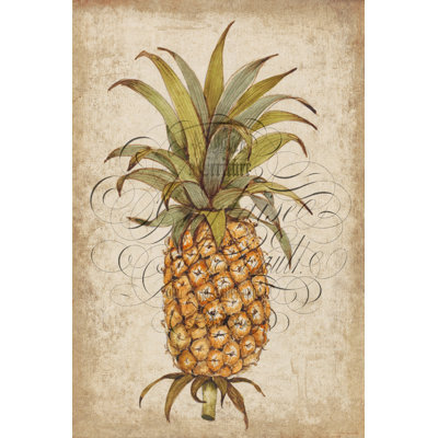 "Pineapple Study II" Print on Wrapped Canvas