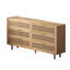 Armoire de rangement en rotin à 51 tiroirs 51,18 po