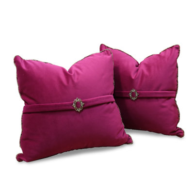 Sweet Pea Velvet Square Pillow Cover & Insert