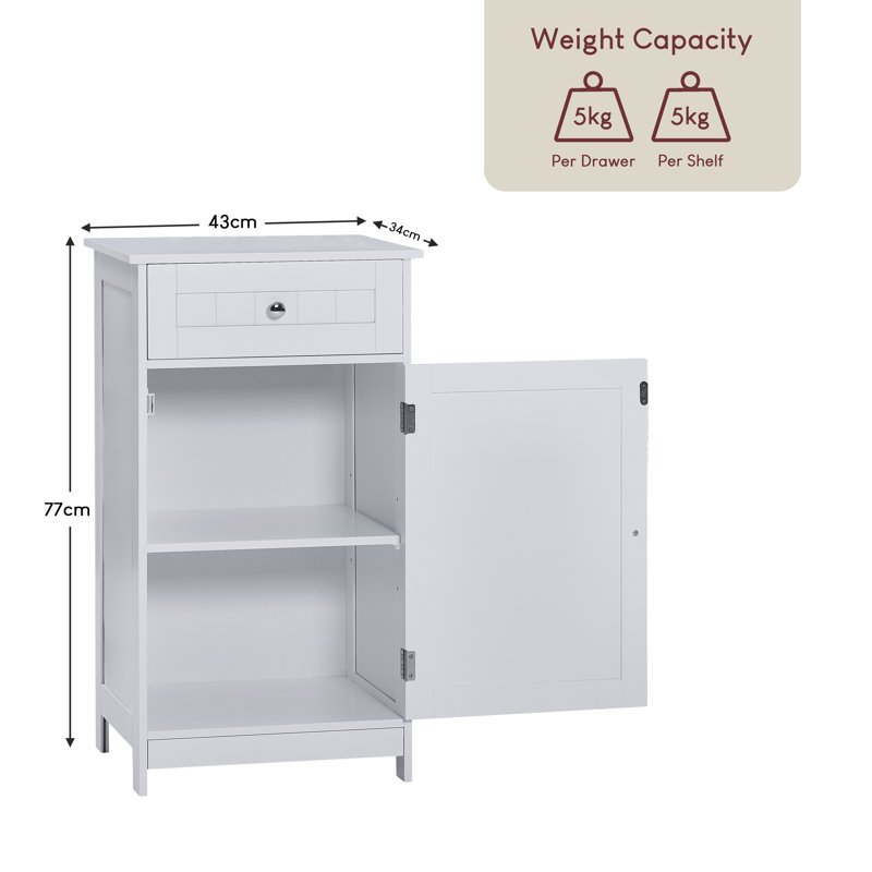Milano Bathroom Cabinet, White