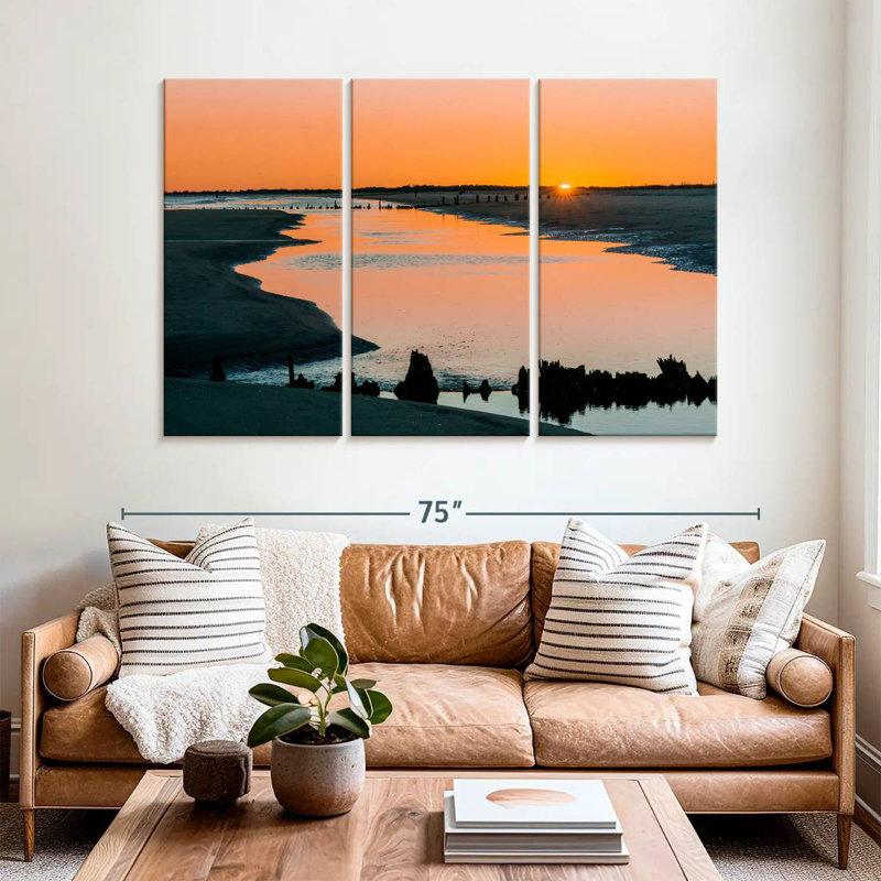 Gillard Charleston Beach Sunset, 42" H x 65" W