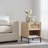 Nestl Wooden Rattan Nightstand End Table with Drawer-100255612-100866089
