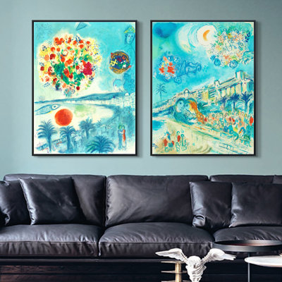 " Series#02 " by Marc Chagall 2 Piece Art Print