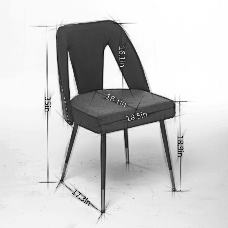 Chaise d'appoint Maril, Bleu