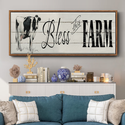 «Bless this Farm», toile encadrée