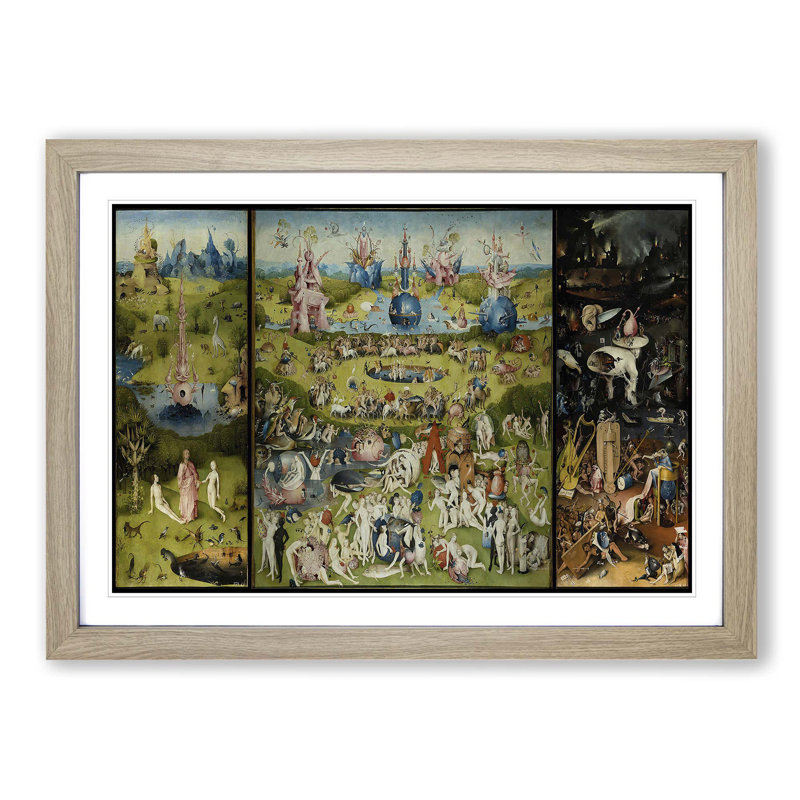 Hieronymus Bosch - Single Picture Frame Painting, Oak