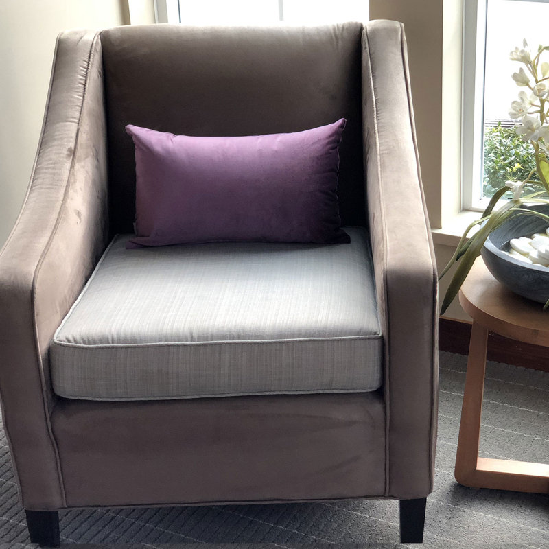 Velvet Throw Pillow, Aubergine