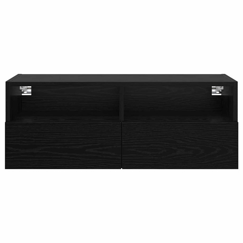 Unfinished TV Stand, 30cm H x 80cm L x 30cm W, Black Oak