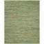 Millia Abstract Handmade Tufted Cotton Green Area Rug-16220194