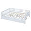 Lit de jour double en bois avec couchette et garde-corps, blanc-1137211489-1137211488