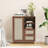 Anaiz Solid Wood Rectangle Accent Cabinet with Storage Drawer