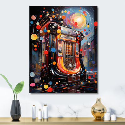 Rock N Roll Jukebox Fever III - Jukeboxes, art mural en métal