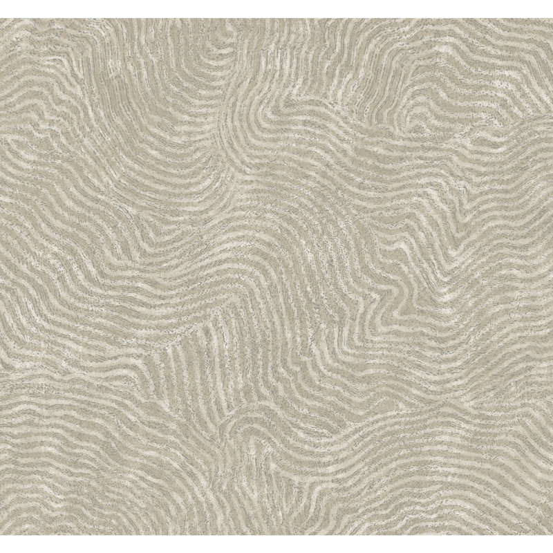 27' L x 27" W Wallpaper Roll, Taupe