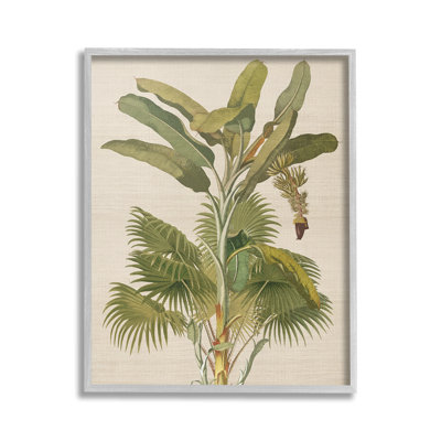 Rétro, plante tropicale, giclée, art par Ambre