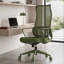 Chaise de bureau ergonomique en filet à haut dossier avec support lombaire réglable, pivotant à 360 degrés-133599434-133599438