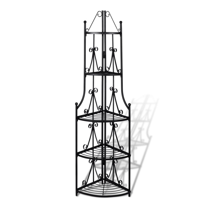 Metal Plant Stand, Black