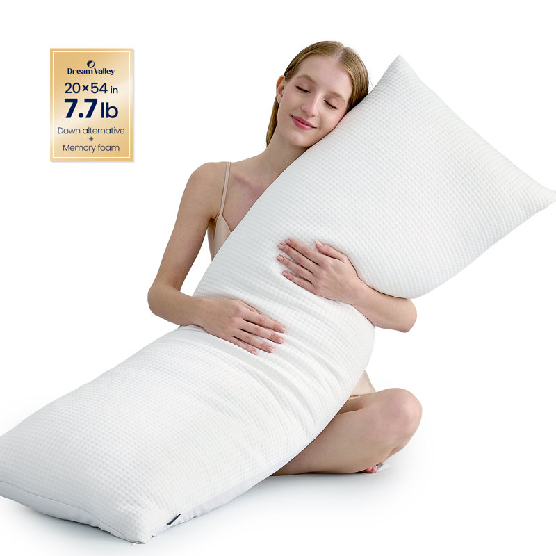Oreiller rafraîchissant pour le corps pour adultes - Mousse à mémoire de forme réglable avec réglage de la température à double face et support ergonomique