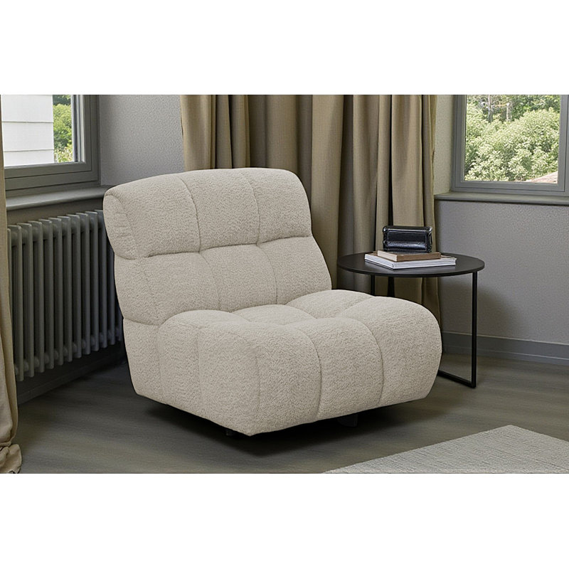 Upholstered Swivel Accent Chair, Ivory