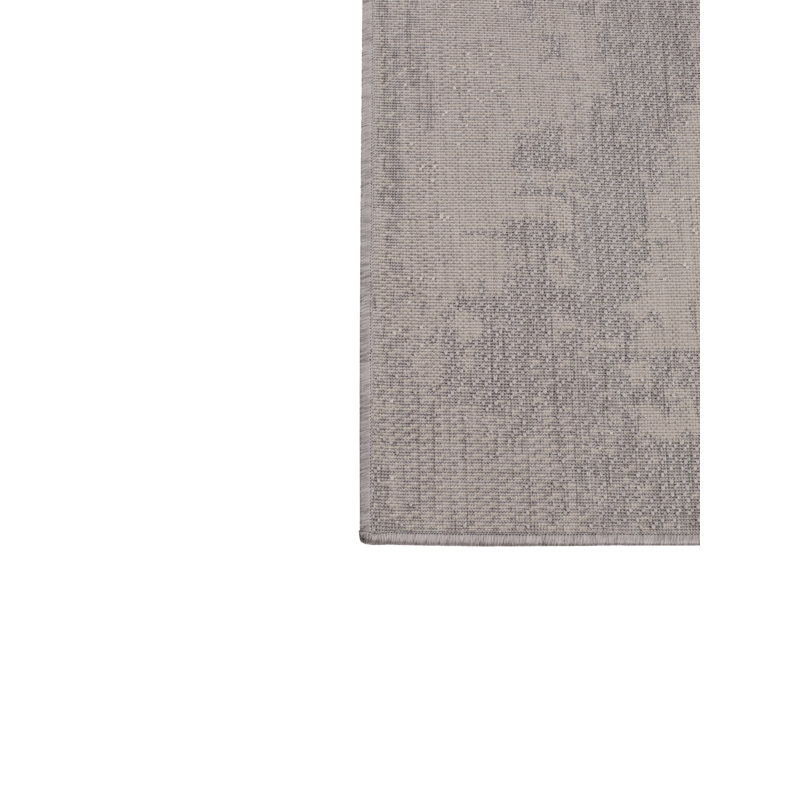 Tapis décoratif grise d’intérieur/d’extérieur, Rectangle 5 pi 3 po x 7 pi 6 po
