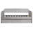 Upholstered Daybed Sofa Bed Twin Size With Trundle Bed and Wood Slat ,Gray