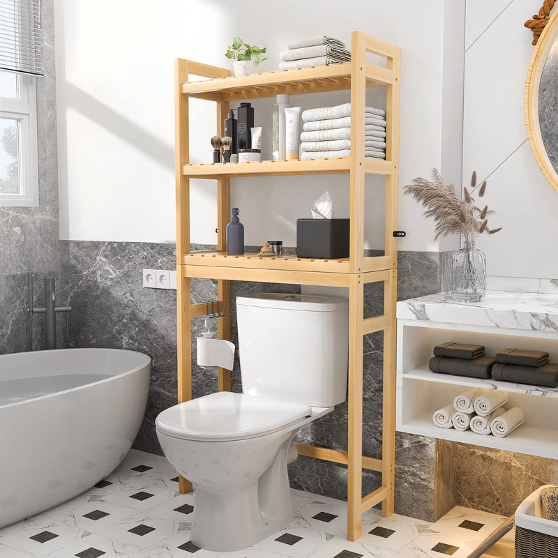 Heydar Bamboo Over The Toilet Storage, Natural