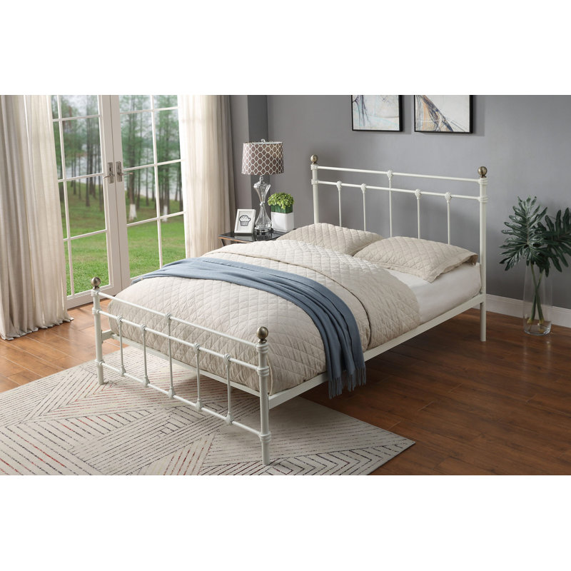 Crawley Metal Bed, Double Sprung, Double (4'6)