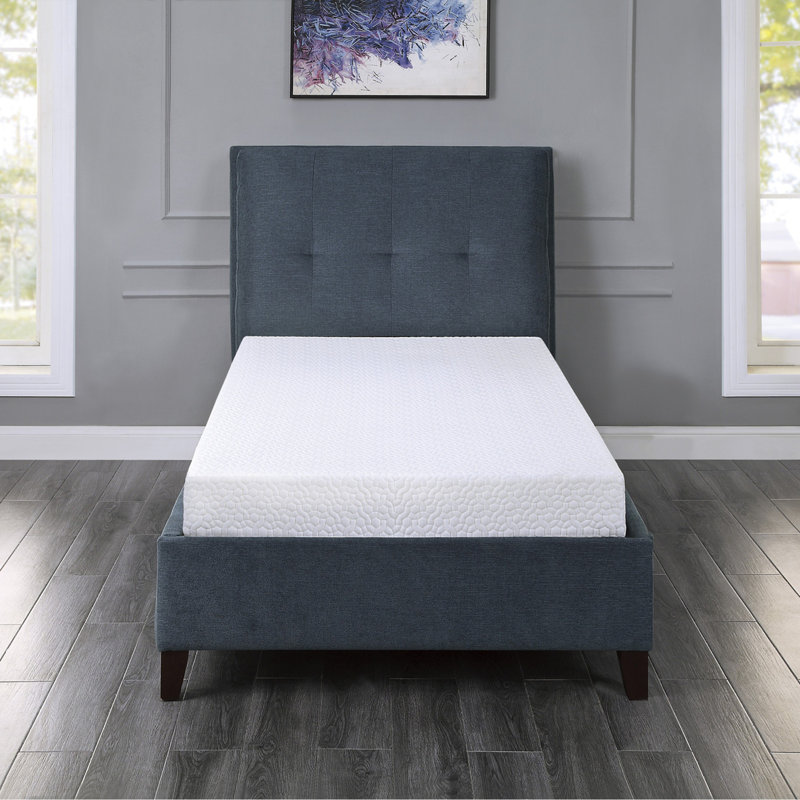 Matelas ferme en mousse viscoélastique imprégnée de gel dans une boîte |, 6", Lit simple