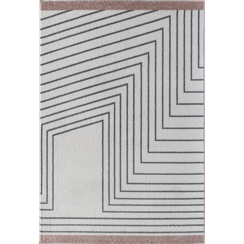 Tapis contemporain Milani Howlite, Rectangle 5 pi x 7 pi