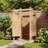 Cedar Wood Outdoor Shower Enclosure With Locking Door – Natural Wood Privacy Screen For Backyard Pool