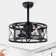 19.8 '' Farmhouse Reversible Caged Ceiling Fan with Light and Remote