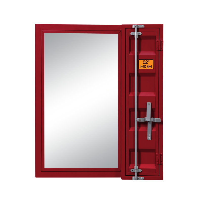 Miroir de salle de bain Cargo, Rouge