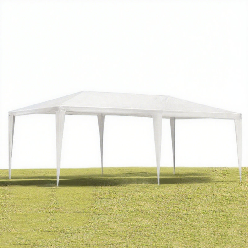 Chapiteau de jardin 10 pi x 20 pi avec abri de jardin et tente de réception sans parois latérales