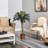 Faux Palm Tree in Wicker/Rattan Basket-1742963075