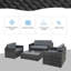 Gennett 4 Seater Rattan Sofa Set