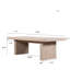 Rectangle Oak Block Dining Table-596878095