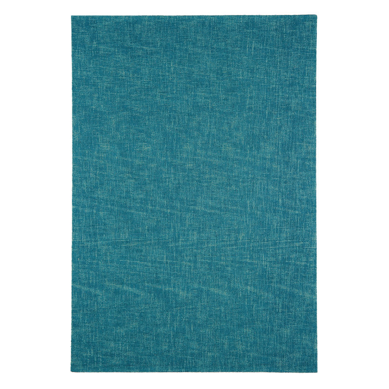 Clemon Solid Colour Wool Hand Woven Area Rug, Rectangle 200 x 300cm